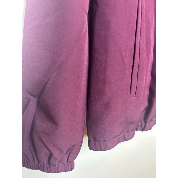 New StyleList by Micaela Burgandy Jacket Full Zip Blazer Size Medium - Picture 6 of 10